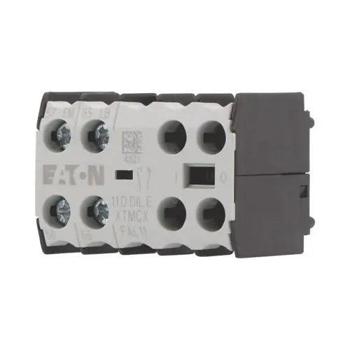EATON Auxiliary contact module, 1N/O rly+1N/C late, surface mounting, screw connection