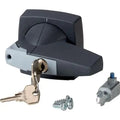 EATON Rotary handle, 6mm, door installation, gray, cylinder lock
