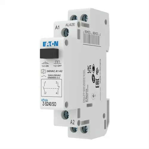 EATON Impulse relay, 24AC, 2 N/O, 32A, 60Hz, 1HP