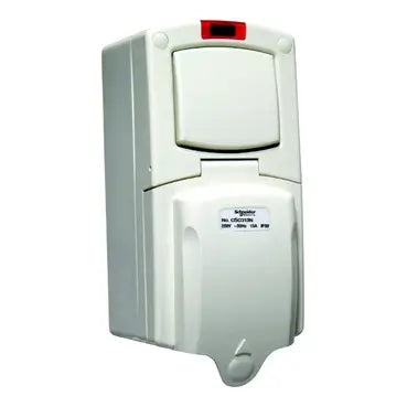SCHNEIDER Kavacha Weatherproof 13A Switched Socket - Single with Neon
