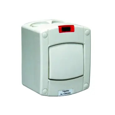 SCHNEIDER Kavacha Weatherproof 20AX 1 Gang1W DP with neon switch