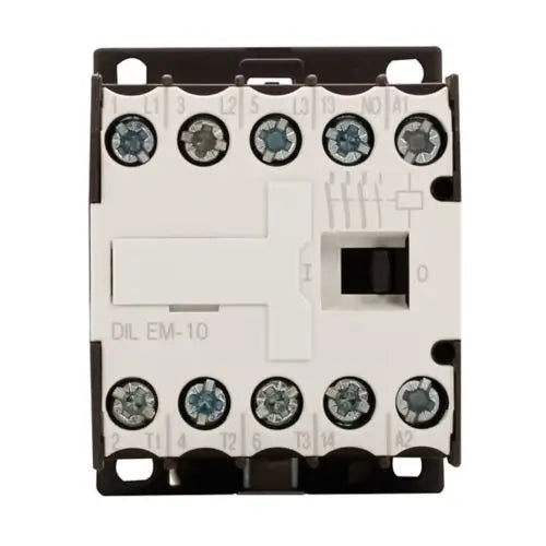 EATON Contactor, 3p+1N/O, 4kW/400V/AC3,DILEM-10-G(110VDC)