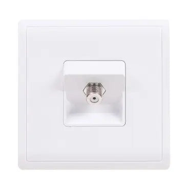 SCHNEIDER 1 Gang CATV Socket, 45º White