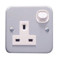 SCHNEIDER 13A 1 Gang 250V Switched Socket