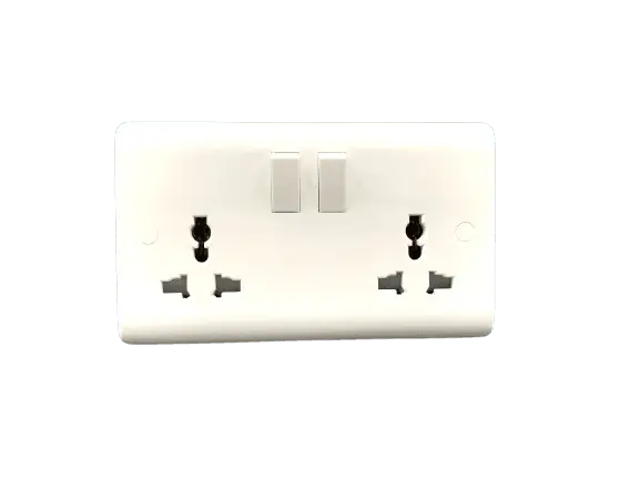 SNOWLITE 13A 2 Gang Switched Multi Function socket UN