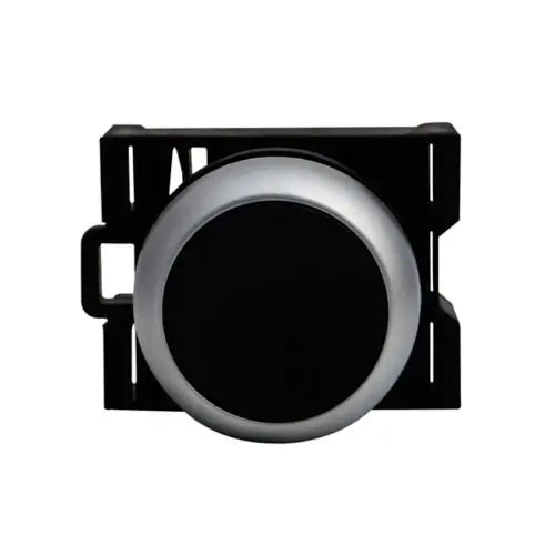 EATON Pushbutton, flush, black, momentary