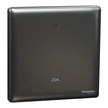 SCHNEIDER 20A 1 Gang DP with LED & Earth Dark Grey