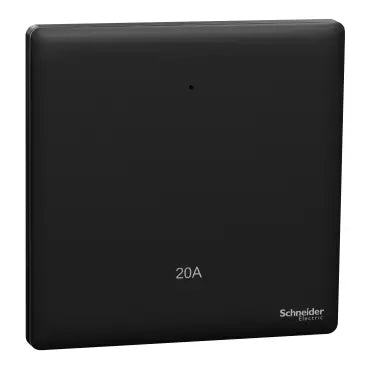 SCHNEIDER 20A 1 Gang DP with LED & Earth Jet Black