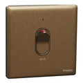 SCHNEIDER 50A 1 Gang DP with LED & Earth Dark Bronze