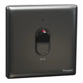 SCHNEIDER 50A 1 Gang DP with LED & Earth Dark Grey