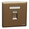 SCHNEIDER 1 Gang wall plate (without module) Dark Bronze