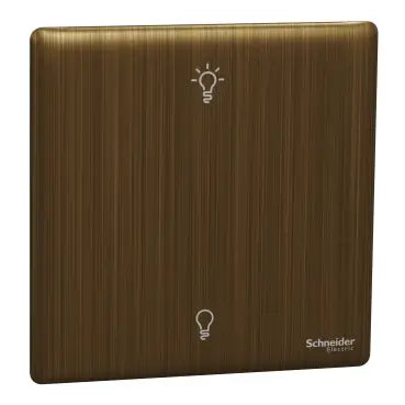 SCHNEIDER 250W 1 Gang dimmer Antique Brass