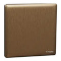 SCHNEIDER 10A 250V 1 Gang Press Switch Dark Bronze