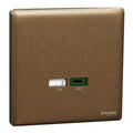 SCHNEIDER USB Charger USB A + USB C Dark Bronze