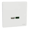 SCHNEIDER USB Charger USB A + USB C Painted White
