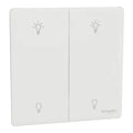 SCHNEIDER 250W 2 Gang dimmer Painted White
