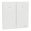 SCHNEIDER 16AX/20A 250V 2 Gang 2 Way Switch with LED Light Painted White