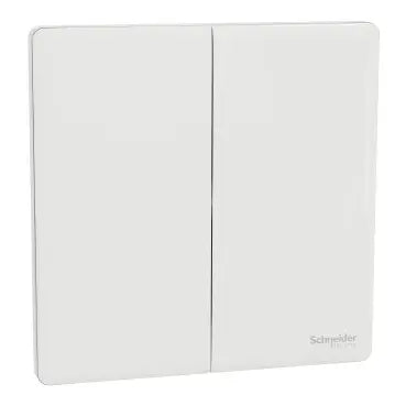 SCHNEIDER 16AX/20A 250V 2 Gang 2 Way Switch Painted White