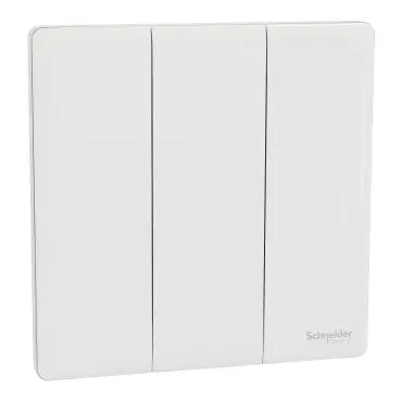 SCHNEIDER 16AX/20A 250V 3 Gang 2 Way Switch Painted White