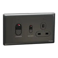 SCHNEIDER 45A Cooker Control Unit Dark Grey