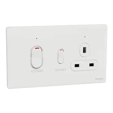 SCHNEIDER 45A Cooker Control Unit Painted White