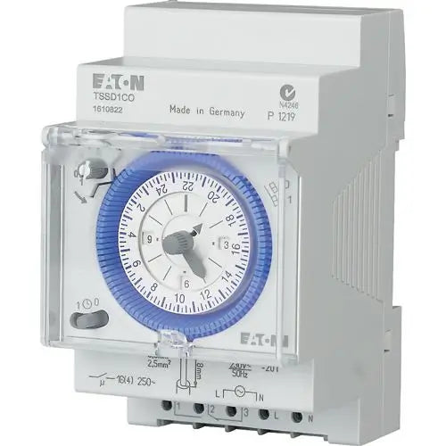 EATON Series connection time switch 24 hrs., series connection time switch, autonomy, 3 TLE