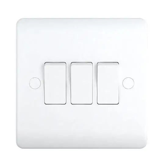 SNOWLITE 10A Switch 3 Gang 2 Way