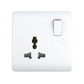 SNOWLITE 13A 1 Gang Switched Multi Function socket UN