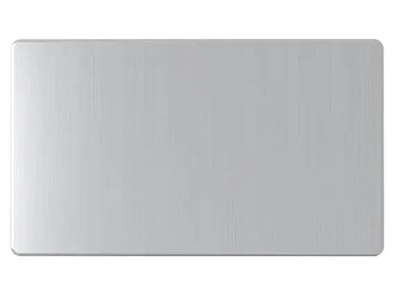 SNOWLITE Double Blank Plate 3X6 Silver