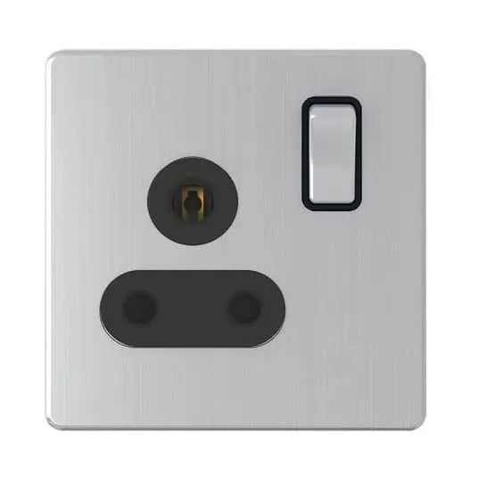 SNOWLITE 15A 1 Gang Switch socket Silver