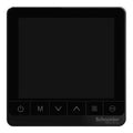 SCHNEIDER Standalone thermostat,touchscreen thermostat,240V, 3 speed,Proportional,4P, External Sensor,Black