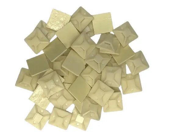 SNOWLITE Self Adhesive Cable Tie Mounts 30 MM x 30 MM(100Nos/Pkt)
