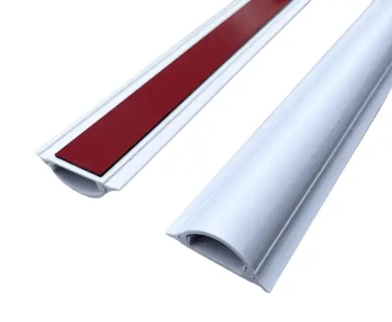 SNOWLITE 10x10mm Self Adhesive White PVC Trunking