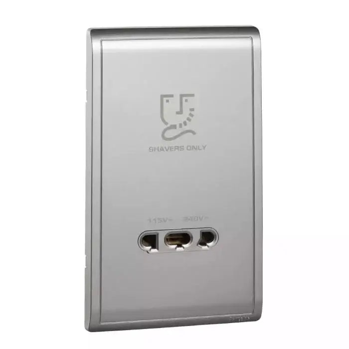 SCHNEIDER Shaver Socket 115/240V White