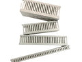 VOLT  40mm X 60mm Slotted Panel Trunking - Open Slot, PVC, Grey