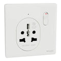 SCHNEIDER 16A 1 Gang International socket Painted White
