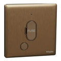 SCHNEIDER 13A 250V Fused Connection Unit with Neon Dark Bronze