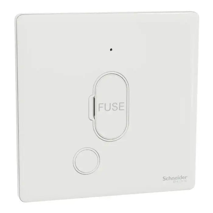 SCHNEIDER 13A 250V Fused Connection Unit with Neon Painted White