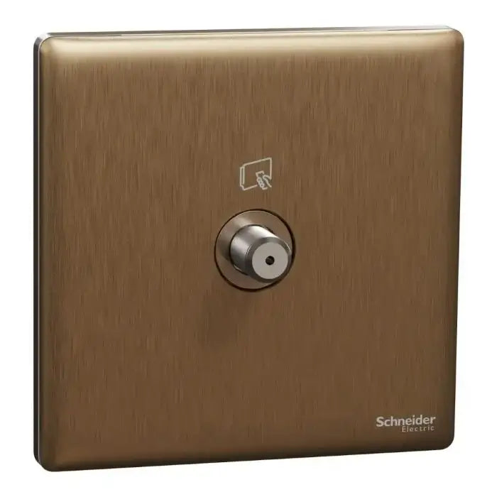 SCHNEIDER SAT Socket, F Type Dark Bronze