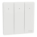 SCHNEIDER 16AX/20A 250V 3 Gang 2 Way Switch with LED Light Painted White