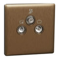 SCHNEIDER SMATV Socket Dark Bronze