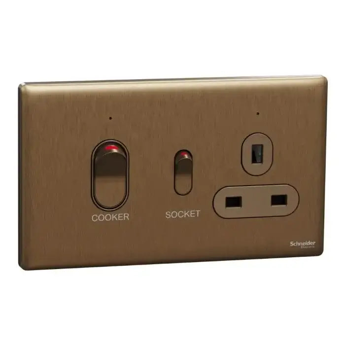 SCHNEIDER 45A Cooker Control Unit Dark Bronze